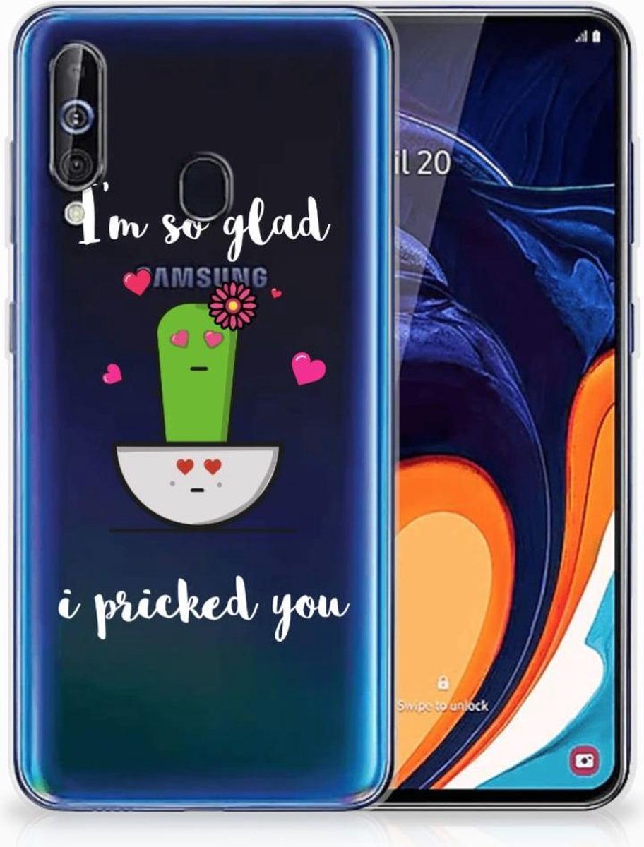 Samsung Galaxy A60 Telefoonhoesje met Naam Cactus Glad
