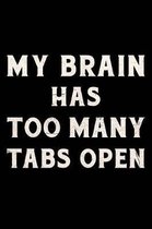 My Brain Has Too Many Tabs Open Journal White