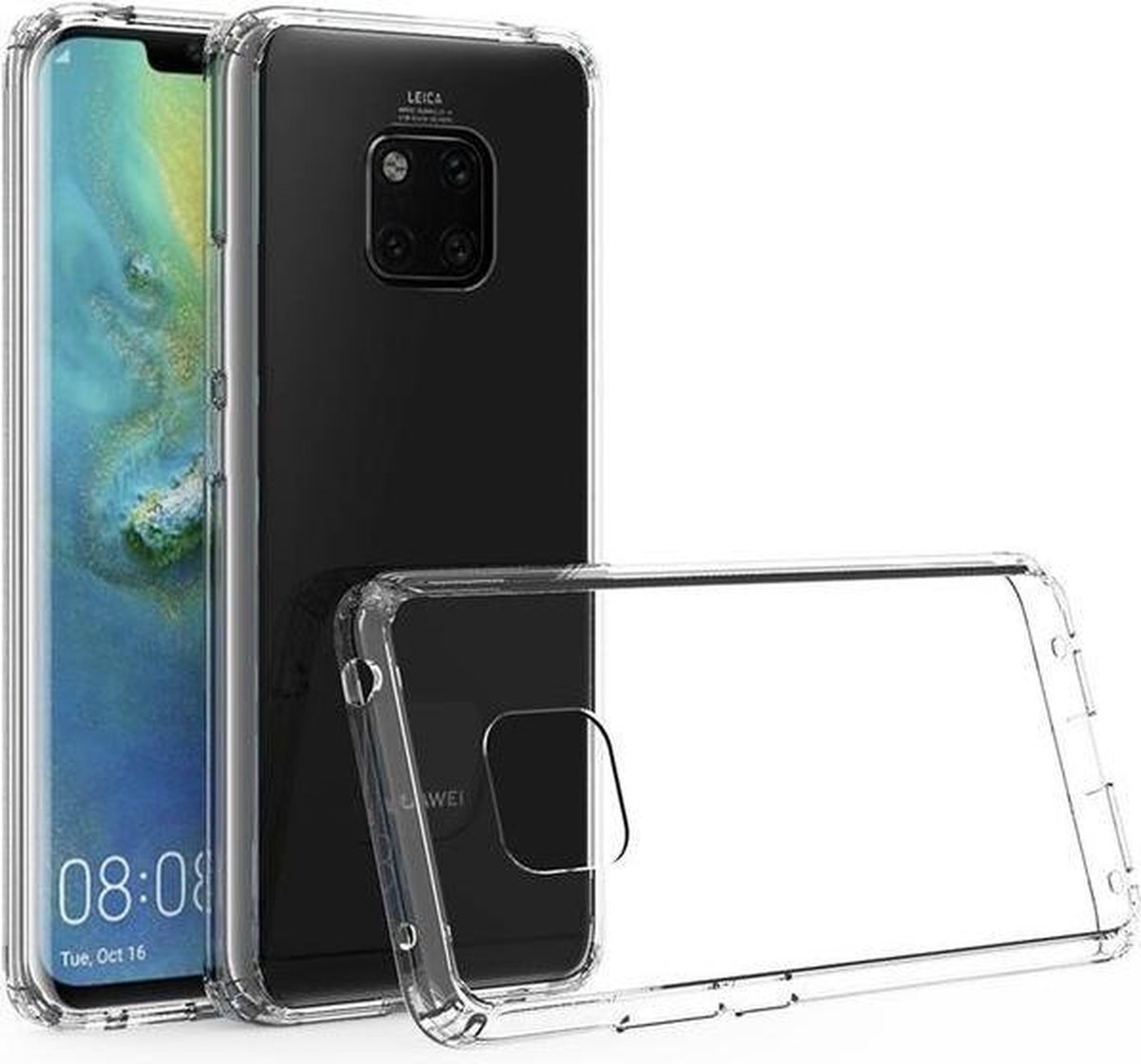 Transparant Telefoon Hoesje Huawei Mate 20 Pro Schockproof