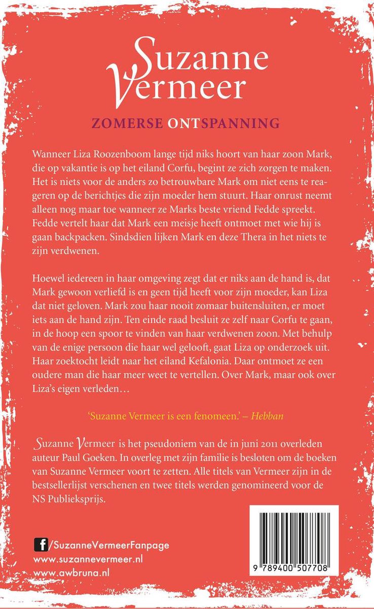 Het paradijs - back cover