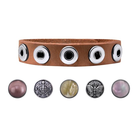 Quiges - Drukknoop Mini 12mm Parel Paars - EBCMK117
