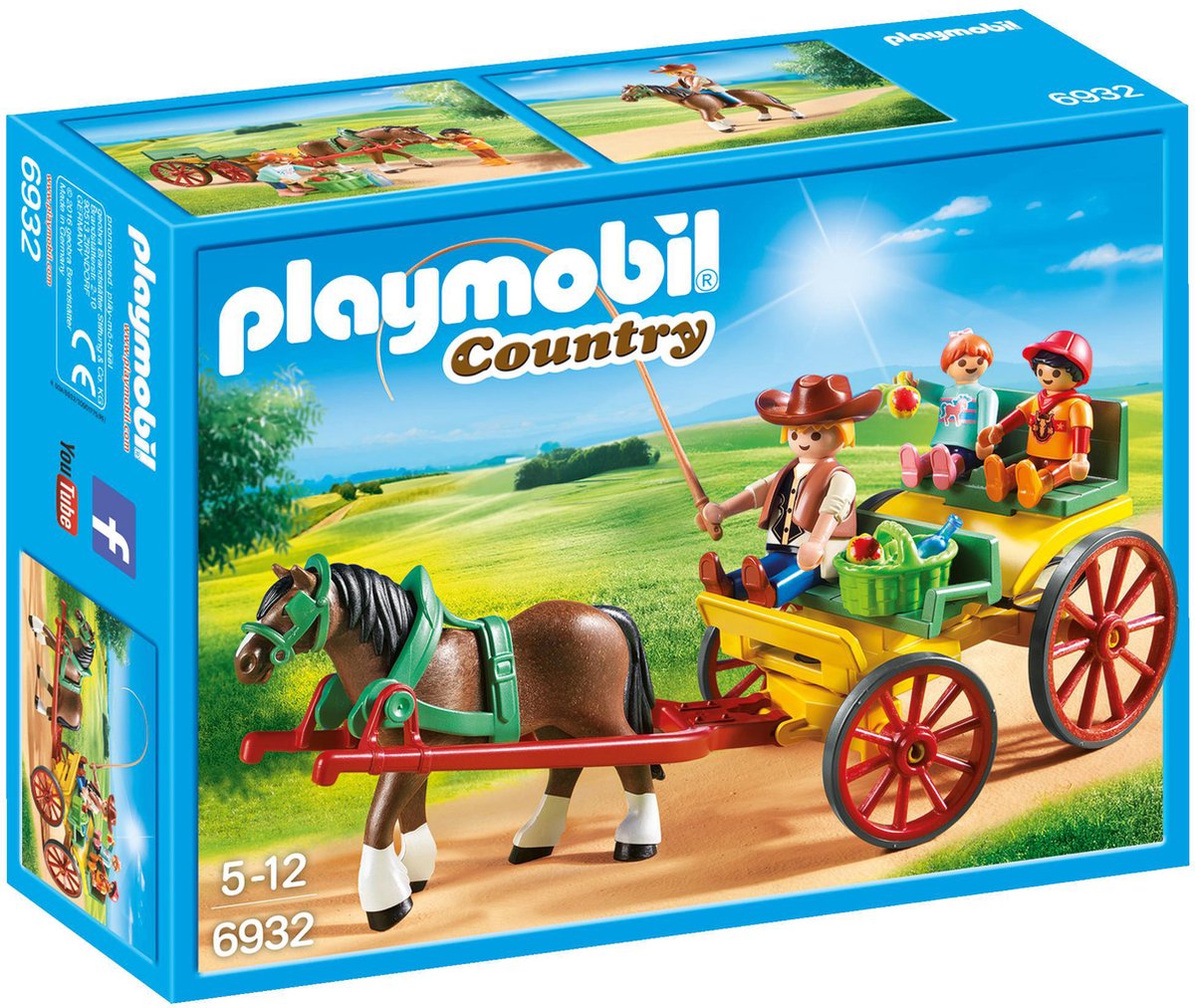 PLAYMOBIL Country Paard en kar - 6932 | bol.com