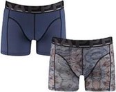 Sapph Boxershort - Micro - Bufalo Print & Night Shadow Blue - XL