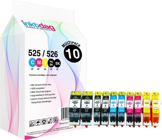 Cartouches d'encre Ink Day pour multipack Canon PGI-525 / CLI-526