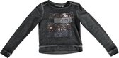 Garcia off black sweater met pailletten Maat - 116/122
