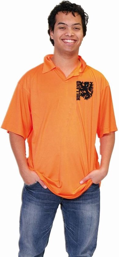 Poloshirt Oranje Holland leeuw - maat L