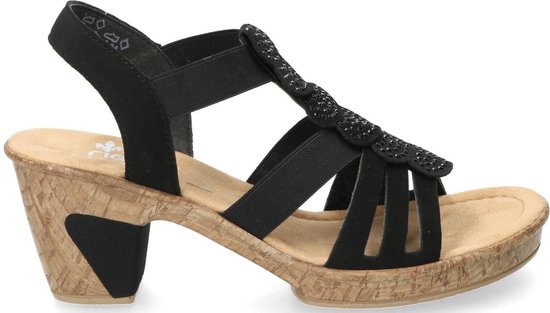 Zwarte Sandalen Rieker \