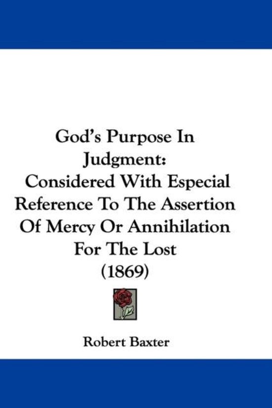 God's Purpose In Judgment, Robert Baxter 9781104152659 Boeken