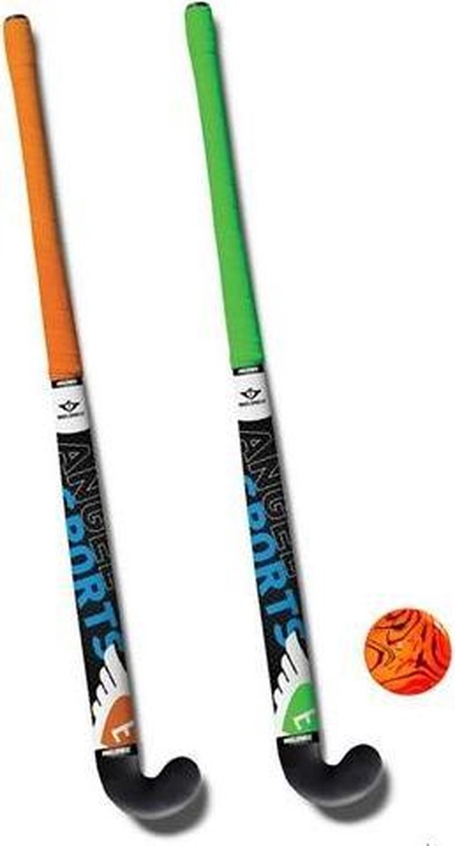 Angel Sports Hockeyset 3-delig Groen/oranje 30 Inch