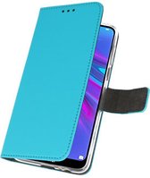 Wallet Cases Hoesje voor Huawei Y6 (2019) Blauw