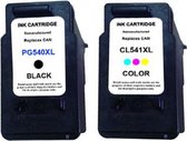 Inktdag inkcartridge alternatief voor de Canon 540 541 xl ,canon 540 XL zwart  + canon 541 XL kleur