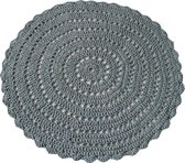 Gehaakt Vloerkleed Ice Blue - Katoen - 100 centimeter - Poefenzo