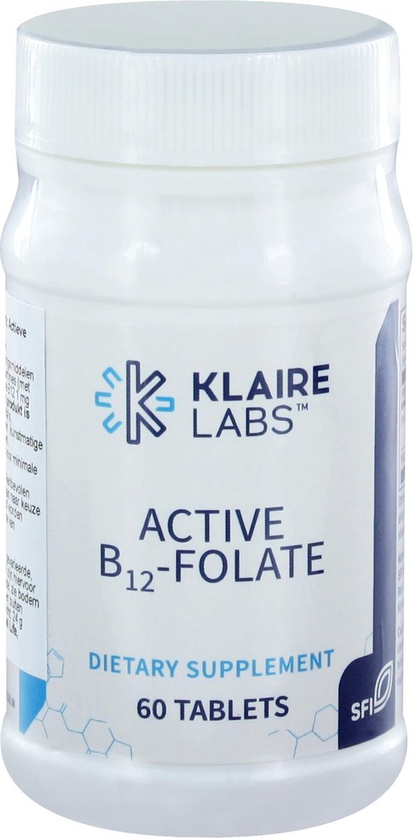 Klaire Labs Active B12-Folate 60 tabletten