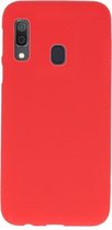 Color TPU Hoes voor Samsung Galaxy A30 Rood