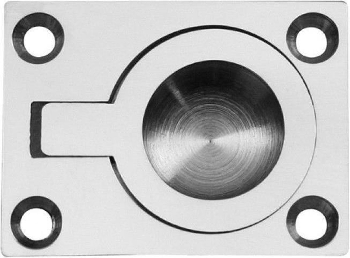 Luikring messing vernikkeld 50 x 38 mm