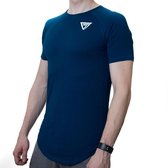 Gymlethics Raglan #1 Blue - Small logo - Sportshirt