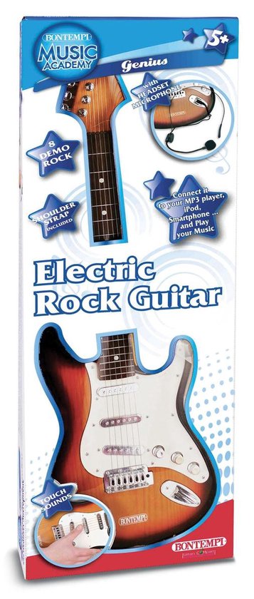 Bontempi Electronic Rock Guitar with connection to music devices | bol