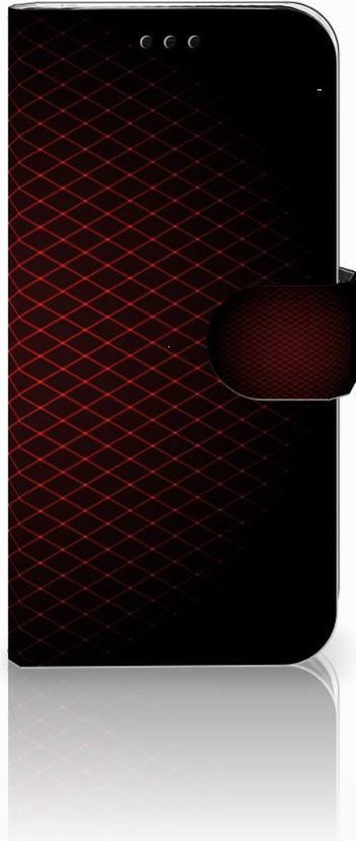 Samsung Galaxy J5 2017 Telefoon Hoesje Geruit Rood