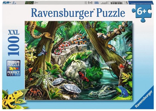 Ravensburger puzzel 100 XXL stukken dierenrijk | bol.com
