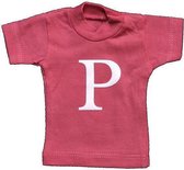 Naamslinger Lettershirts roze P