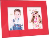 Deknudt Frames fotolijst S66WK4 P2 - rode hoogglans - 2x foto 10x15 cm