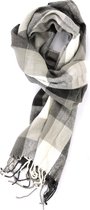 Grijze sjaal - Luxe acryl sjaal voor heren - Zachte heren sjaal