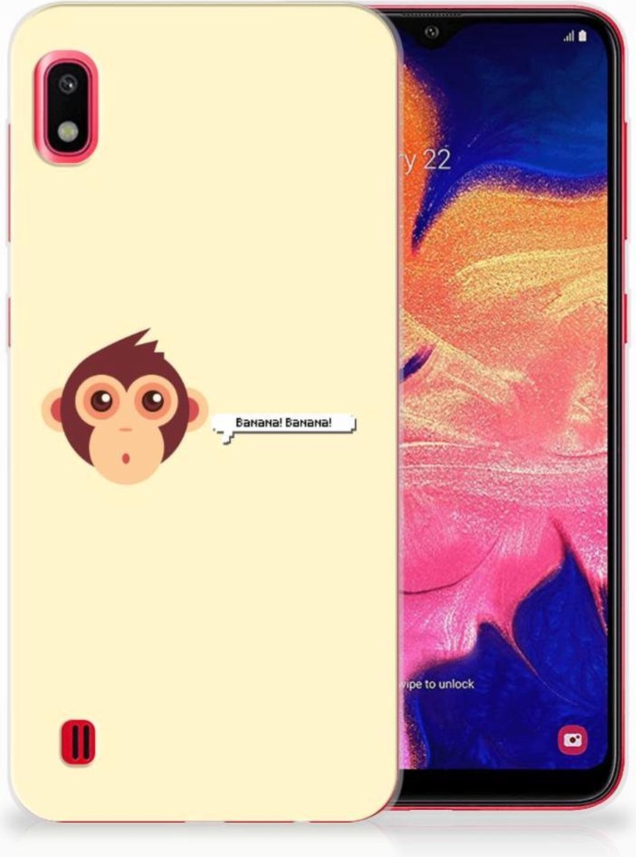 Back Cover voor Samsung Galaxy A10 Telefoonhoesje met Naam Monkey