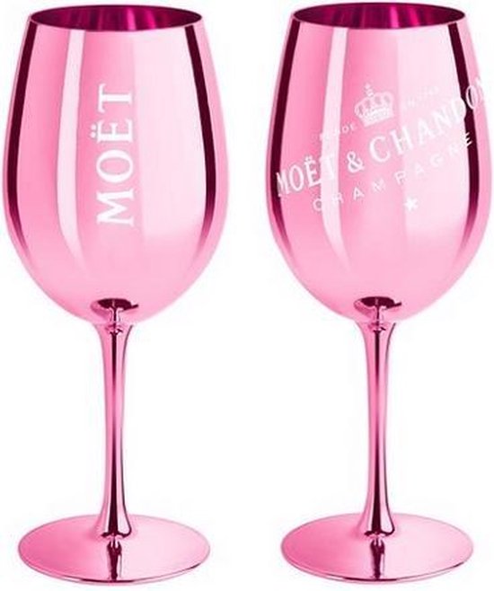 Moet & roze champagneglazen stuks | bol.com