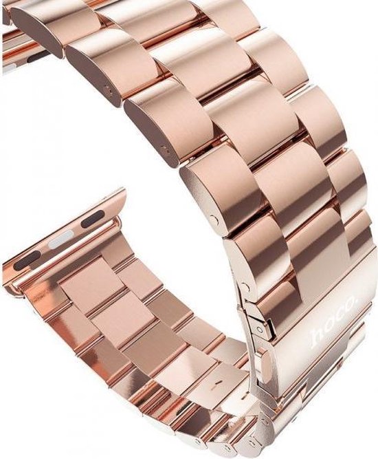 Hoco Schakel bandje - Apple Watch Series 1/2/3 (42mm) - Rose Goud | bol.com