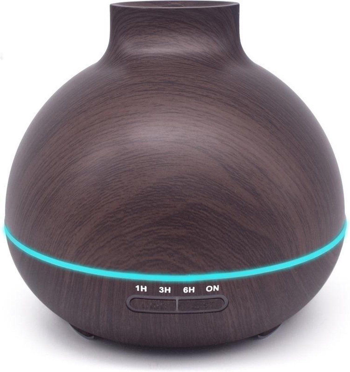 Goedkoopste HomeDays Aroma Diffuser 400ml | Luchtbevochtiger voor Aromatherapie | Etherische Olie Diffuser | Aroma Vernevelaar | LED Verlichting - Donker Hout met Gratis Etherische Olie
