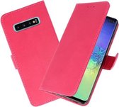 Bookstyle Wallet Cases Hoesje voor Samsung Galaxy S10 Plus Roze