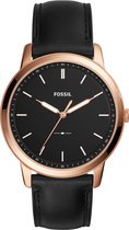 Fossil The Minimalist horloge  - Zwart