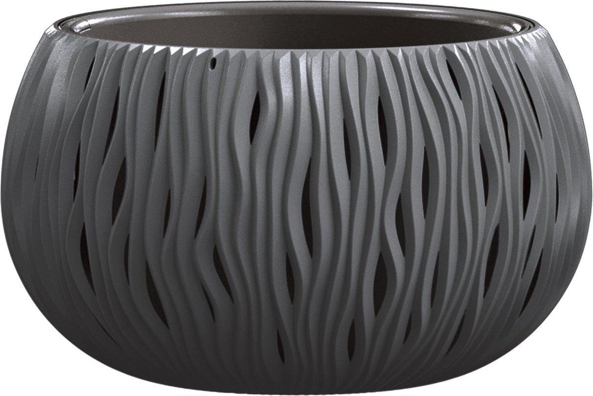 Bloemschaal Plantschaal Sandy Bowl 37cm ANTRACIET Prosperplast