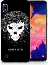 TPU Siliconen Hoesje Back Case Samsung A10 Skull Hair