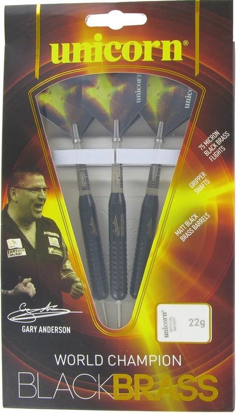 Thumbnail van een extra afbeelding van het spel Unicorn Gary Anderson World Champion Black Brass P1 - 25 Gram