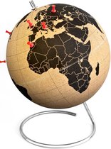 Wereldbol van kurk groot 25 cm - Cork Globe Large