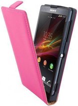 Mobiparts Premium Flip Case Sony Xperia ZL Pink