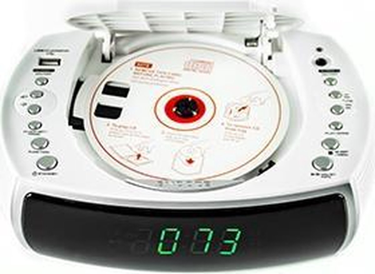 Camry CR 1150 Wekkerradio met cd speler, wit | bol.com