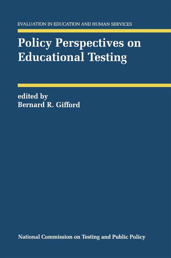 Evaluation in Education and Human Services 32 - Policy Persp ... - cover