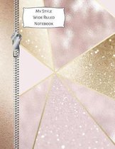 My Style Wide Ruled Notebook