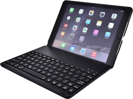 Shop4 - iPad Pro 9.7 (2016) Toetsenbord Hoes - Bluetooth Keyboard Cover Zwart - Shop4