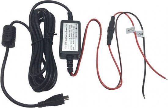 Voedingskabel 12V naar 5V Micro USB voor dashcam / Micro USB aansluiting /  3 meter | bol.com