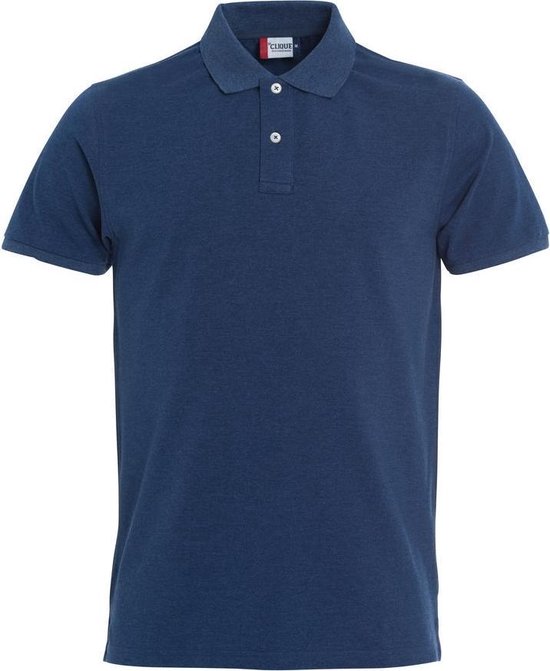 Polo Homme Clique Premium Bleu chiné taille XL