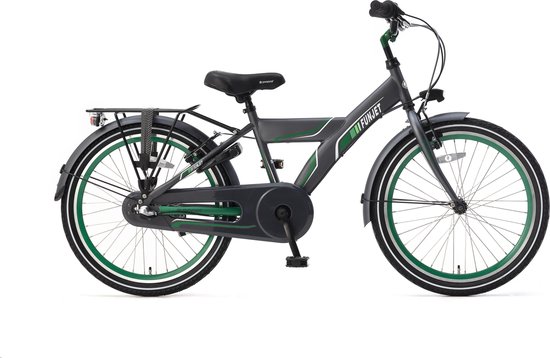 Supersuper Funjet N3 Kinderfiets - 22 inch - 3 versnellingen - Groen/Grijs  | bol.com