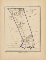 Historische kaart, plattegrond van gemeente Ommen Stad in Overijssel uit 1867 door Kuyper van Kaartcadeau.com