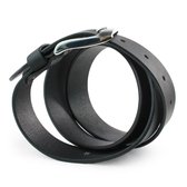 Safekeepers Zwart Glad Leren Riem - 100% Hoogwaardig Italiaans Rundleder - Taille 95 Heren Dames