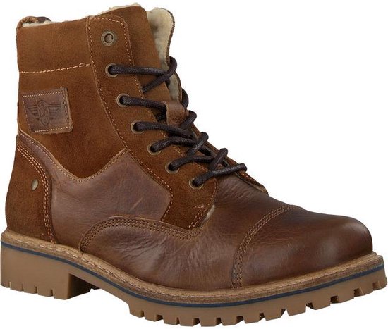 Bullboxer Jongens Veterboots Aha505 - Bruin - Maat 34 | bol.com