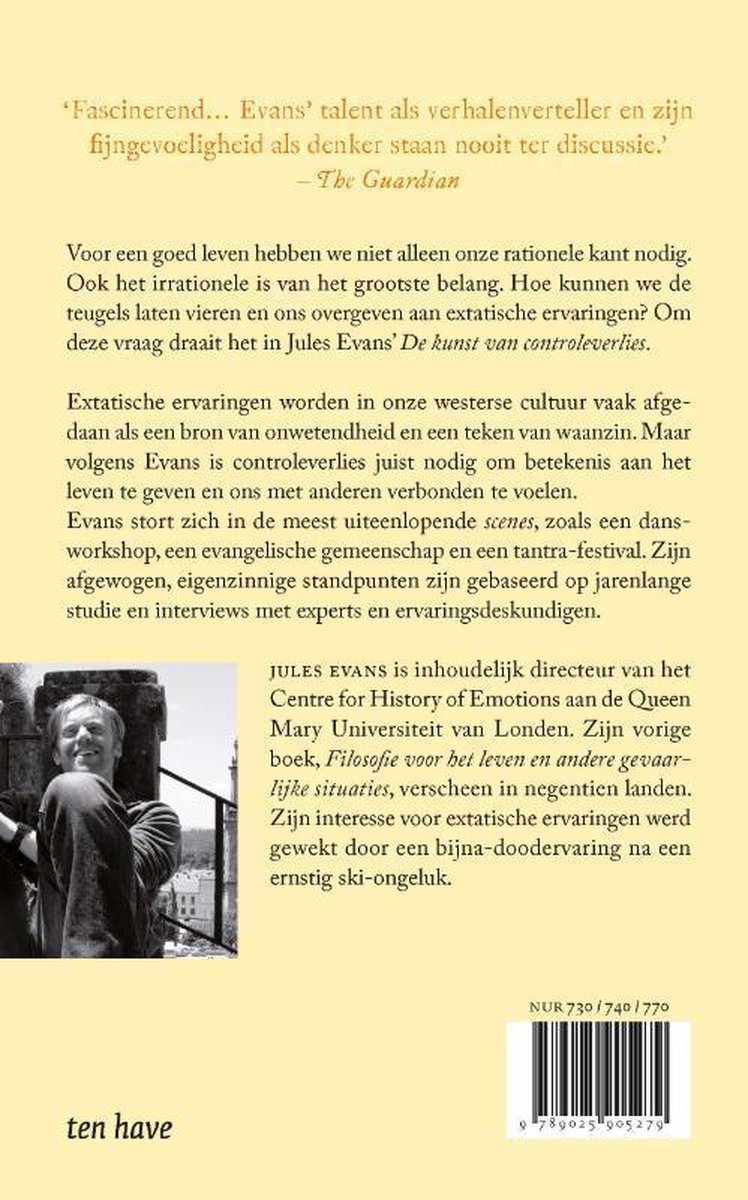De kunst van controleverlies - back cover