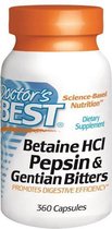 Betaïne HCl, pepsine & gentiaan bitters (360 Capsules) - Doctor's Best