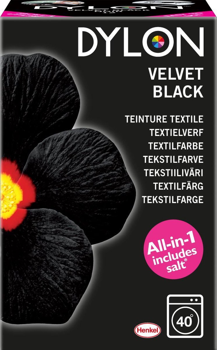 trimmen herhaling handel DYLON Textielverf - Velvet Black - wasmachine - 350g | bol.com